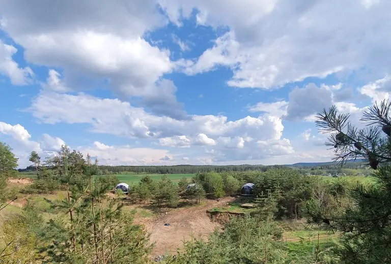 Forest Domes in the forest landscape at Kuosinė