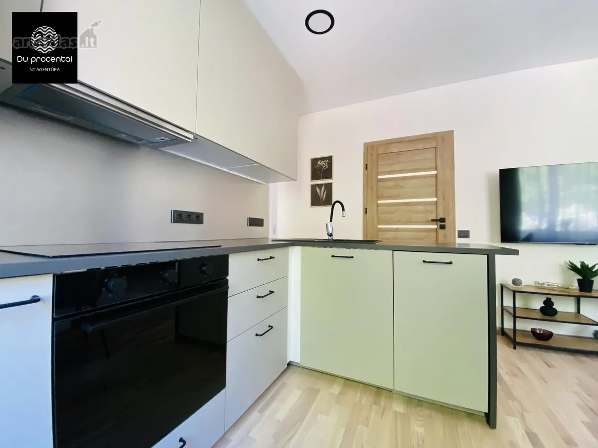 Renovated kitchen at J. Janonio g. in Klaipėda